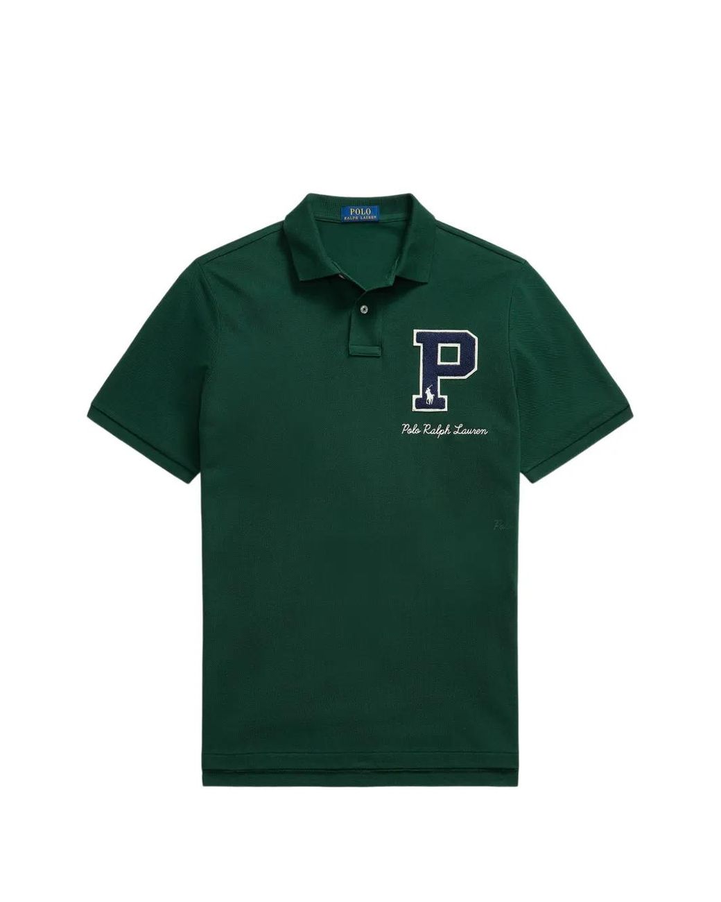 Polo Ralph Lauren Green Logo-Embroidered Short-Sleeve Polo Shirt for men