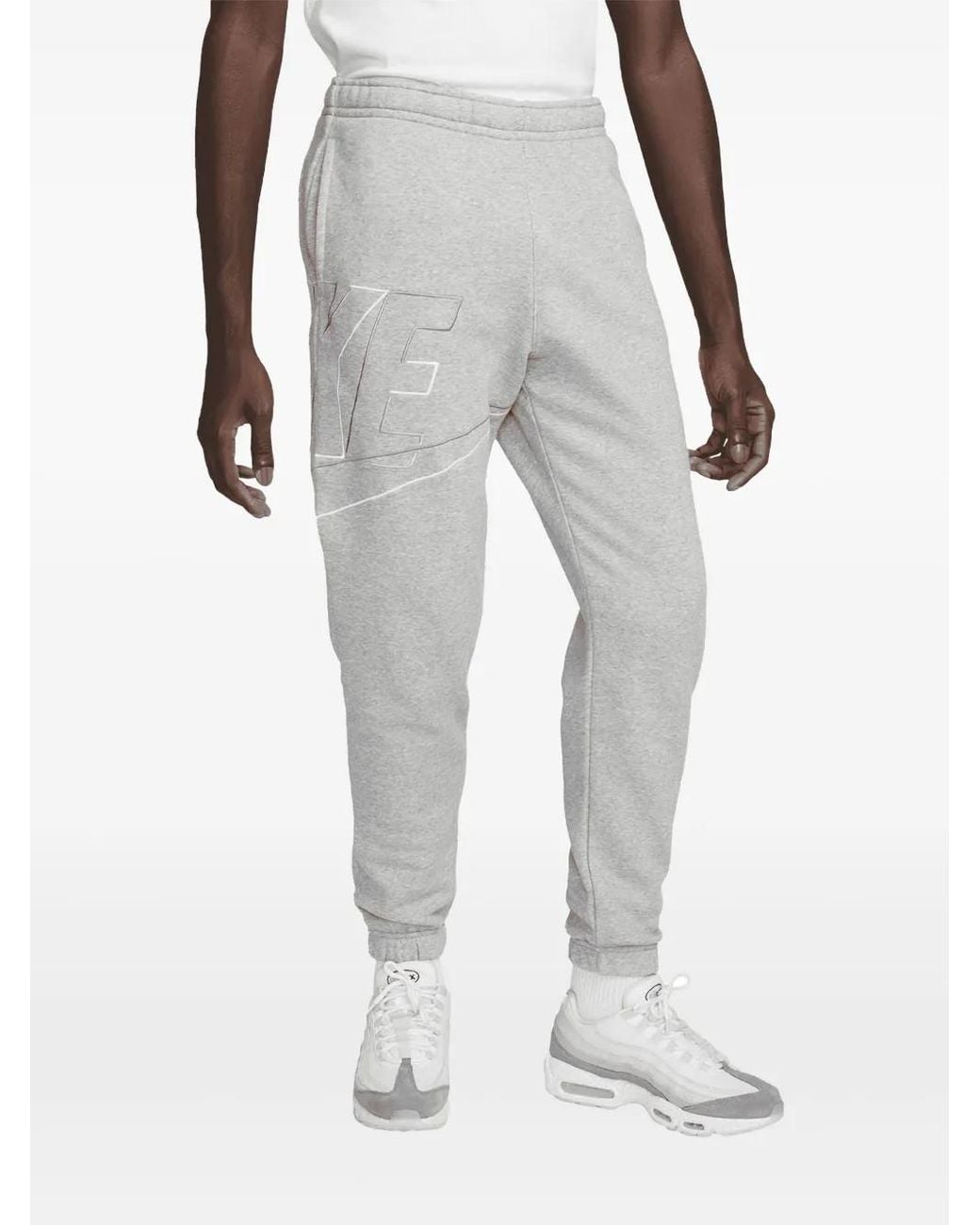 Nike White Club Fleece+ "Heather" Track Pants for men