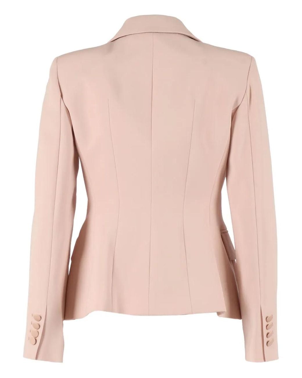Max Mara Pink Button Colibri Jacket