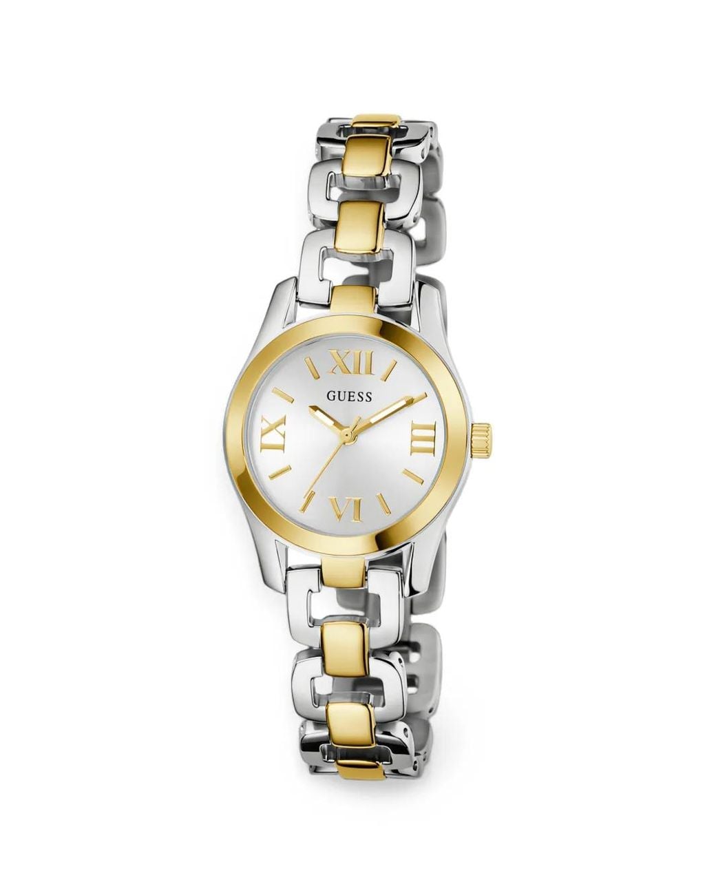 Guess Metallic Two-Tone Roman Numeral 28Mm Watch