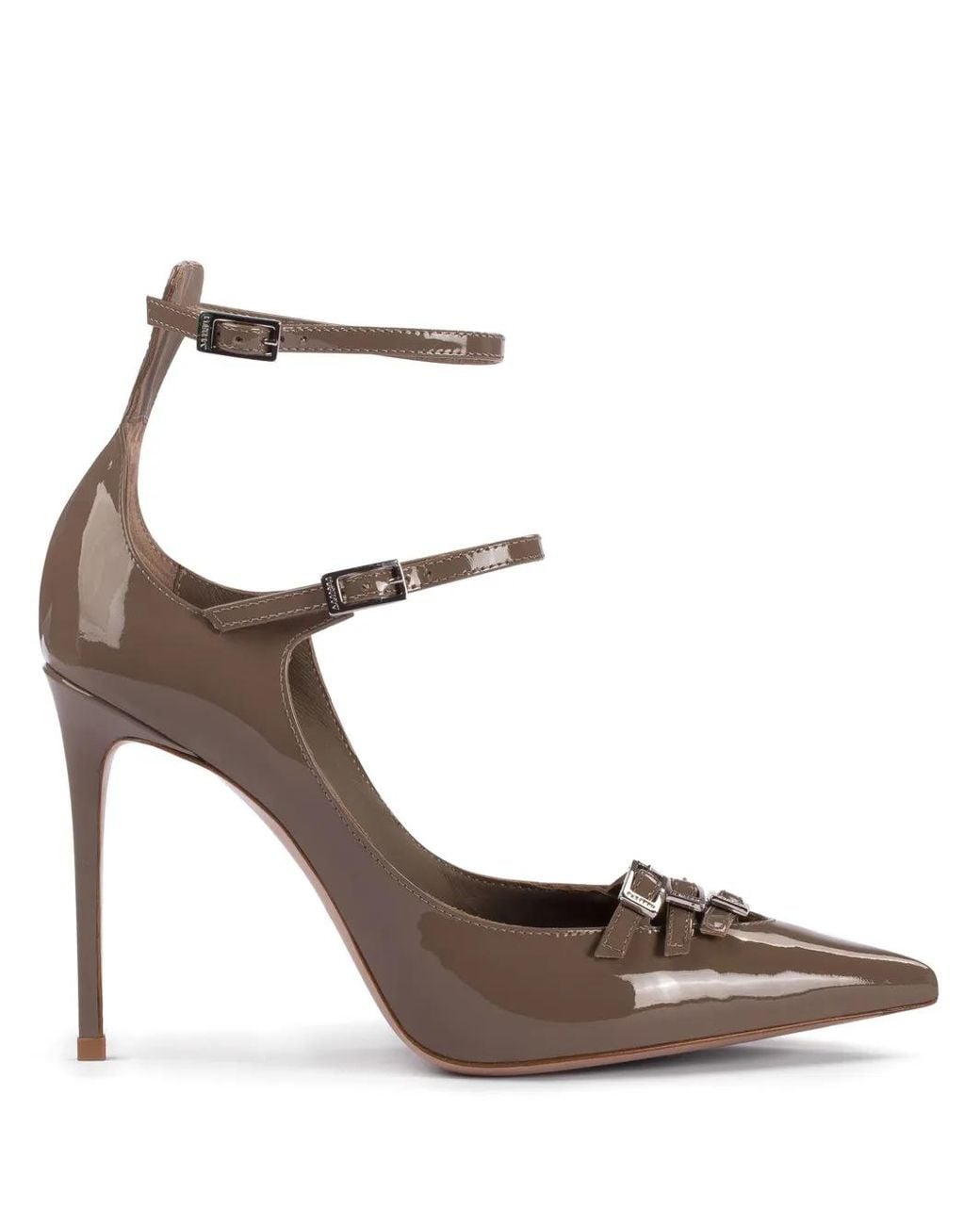 Le Silla Metallic Morgana 120Mm Patent-Leather Pumps