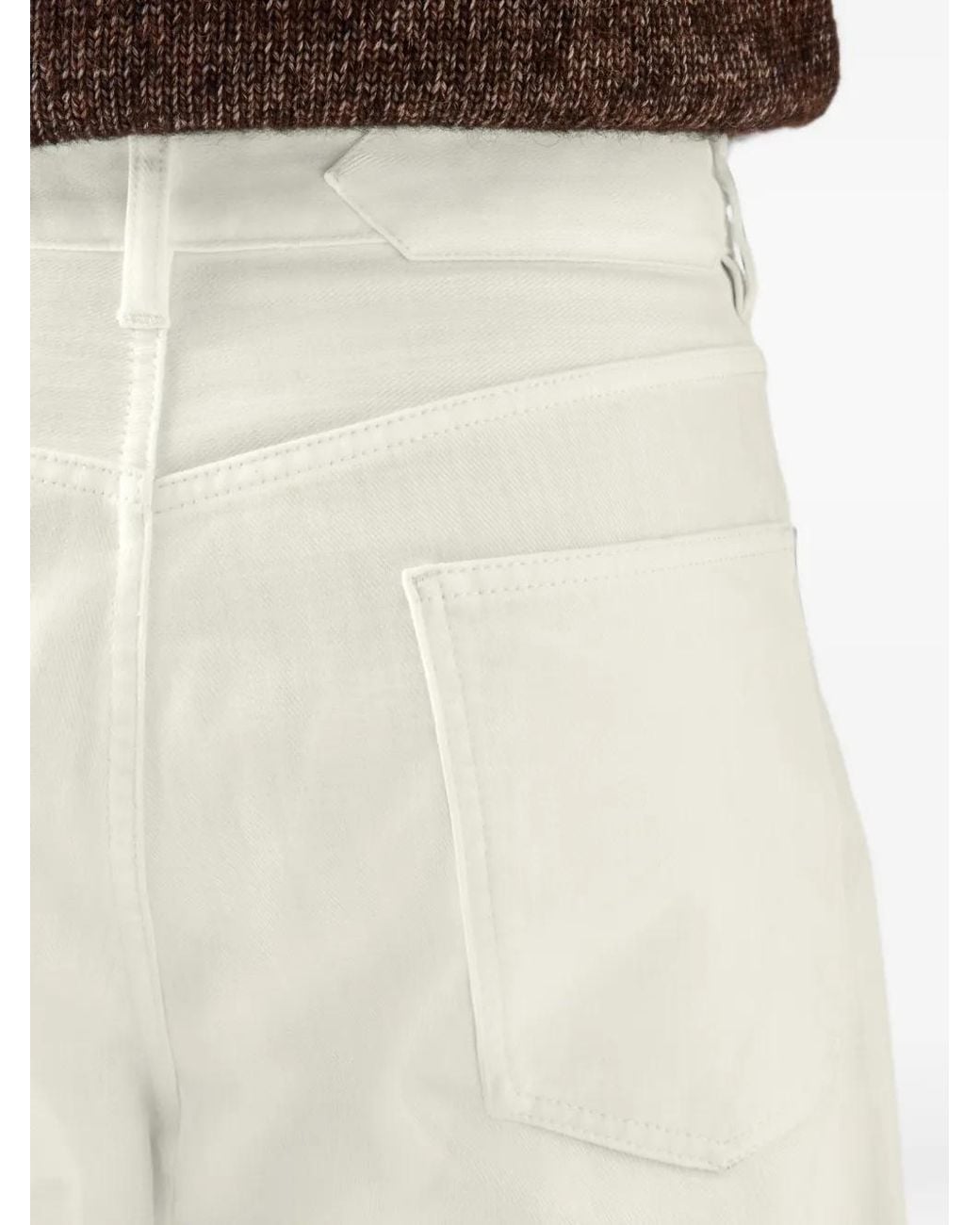 Jacquemus White The Mirada De-Nîmes Curved Denim Pants for men