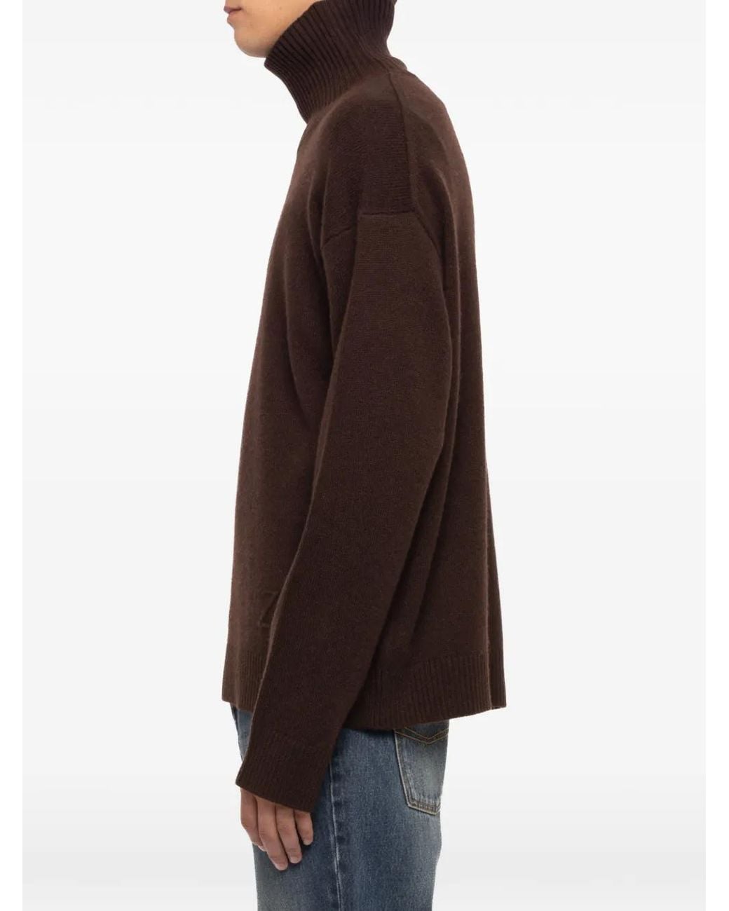 Zadig & Voltaire Brown Nalmo Jumper 100% Merino Wool for men