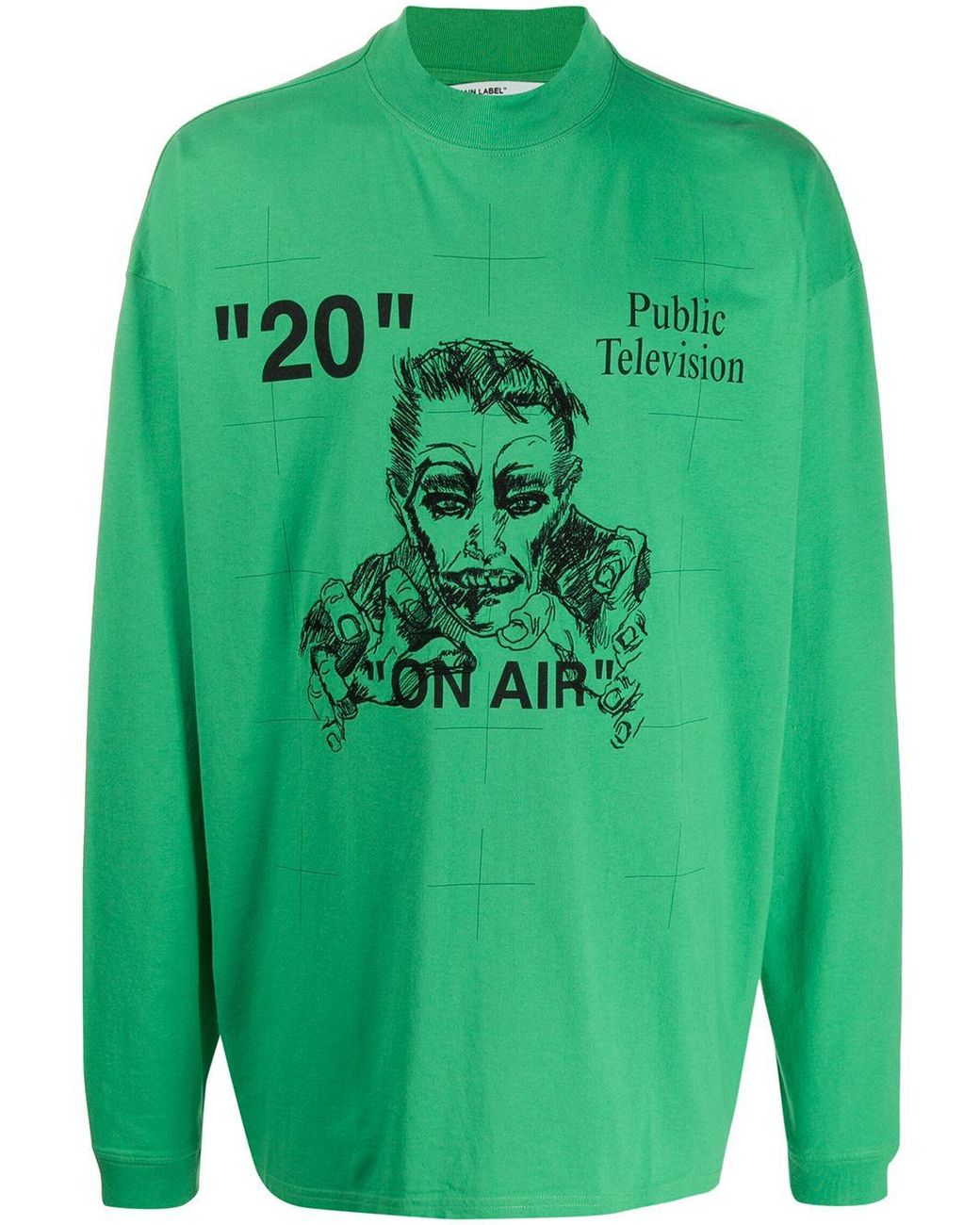 off white public television hoodie