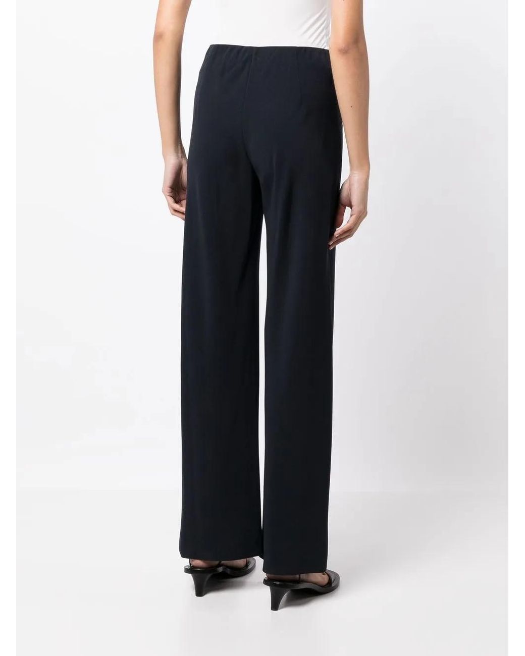 Vince Blue Elasticated High-Waisted Trousers
