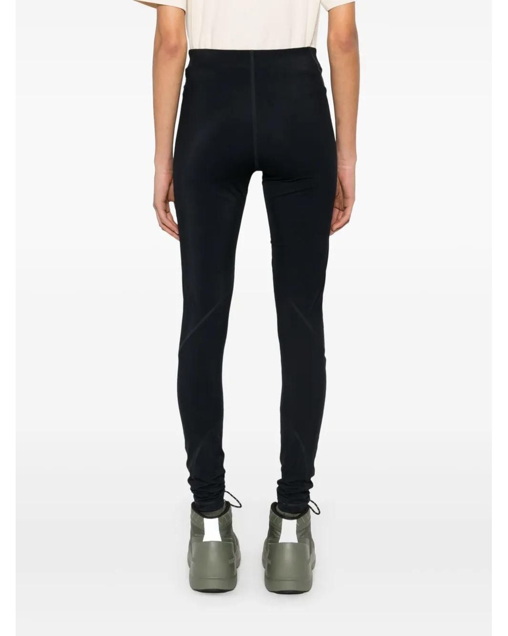 Jil Sander Black Logo-Print Leggings