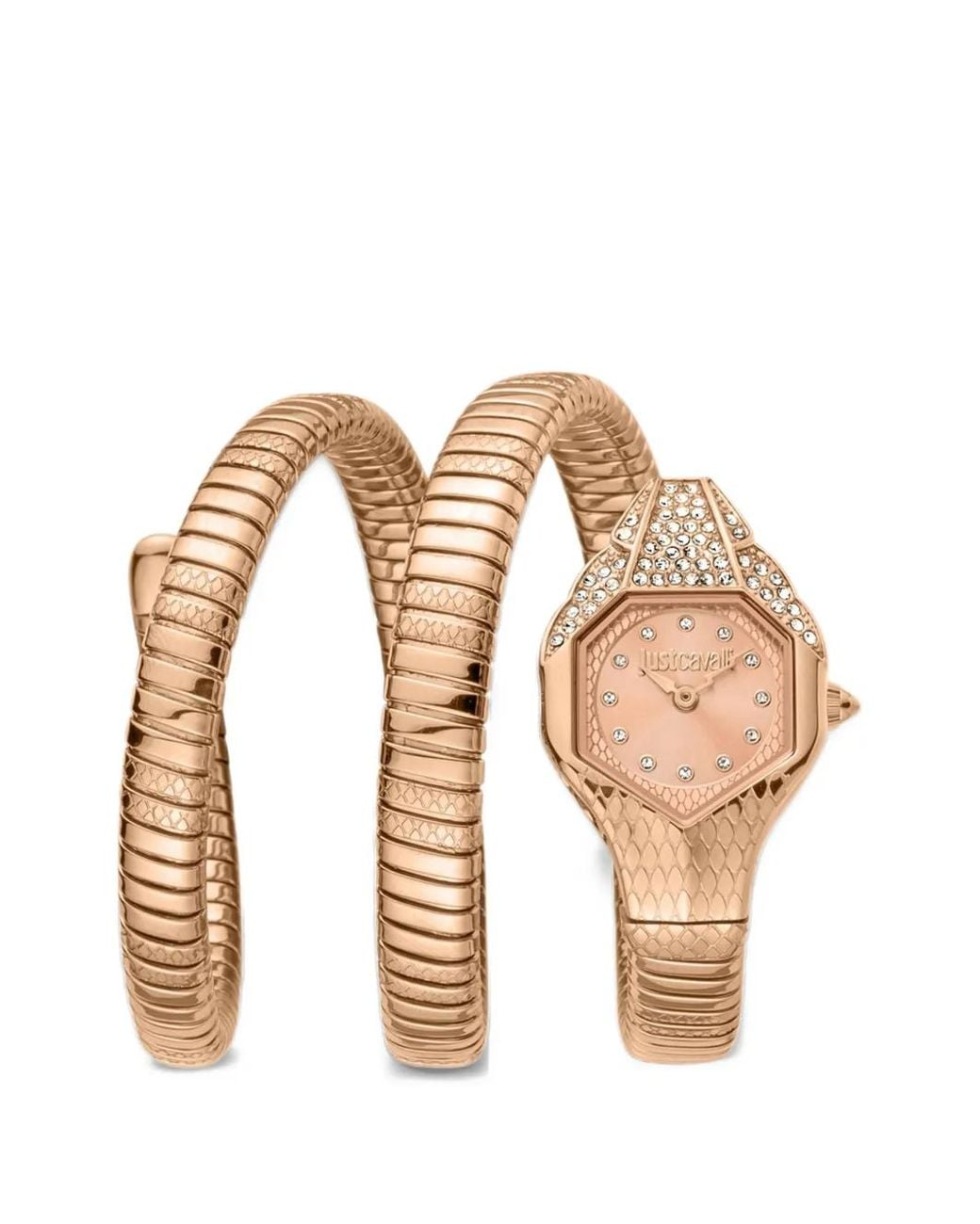 Just Cavalli White Evo 7 22Mm Crystal-Embellished Watch