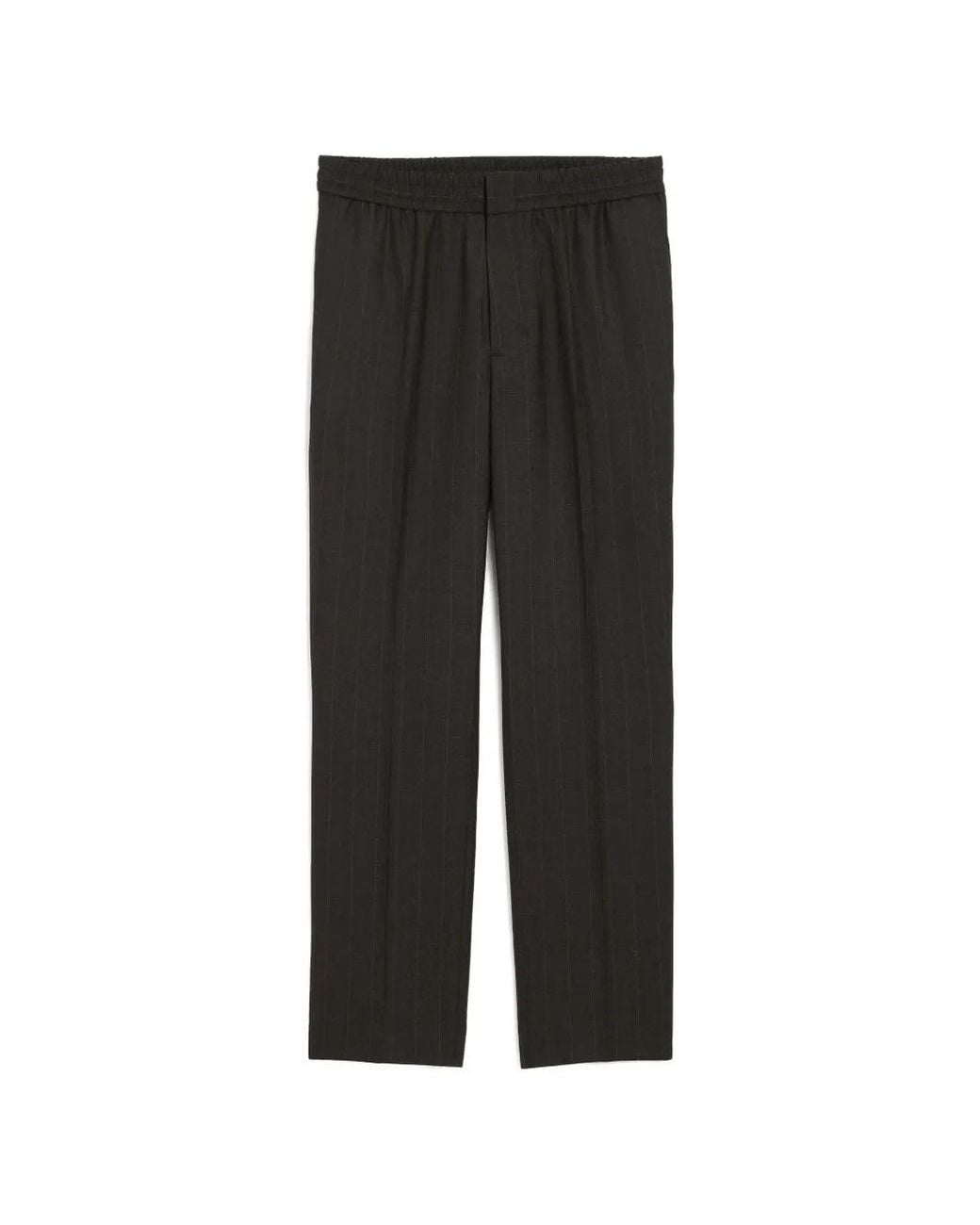 AMI Black Elasticated Waist Trousers for men