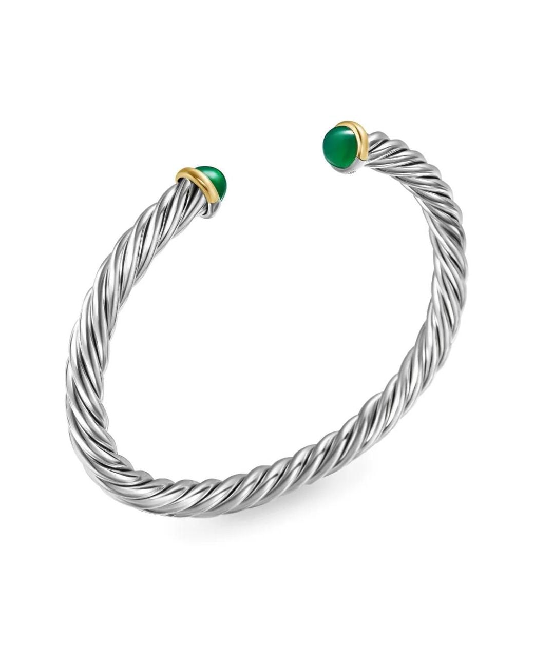 David Yurman Metallic 14Kt And Sterling Cable Cuff Bracelet (6Mm) for men