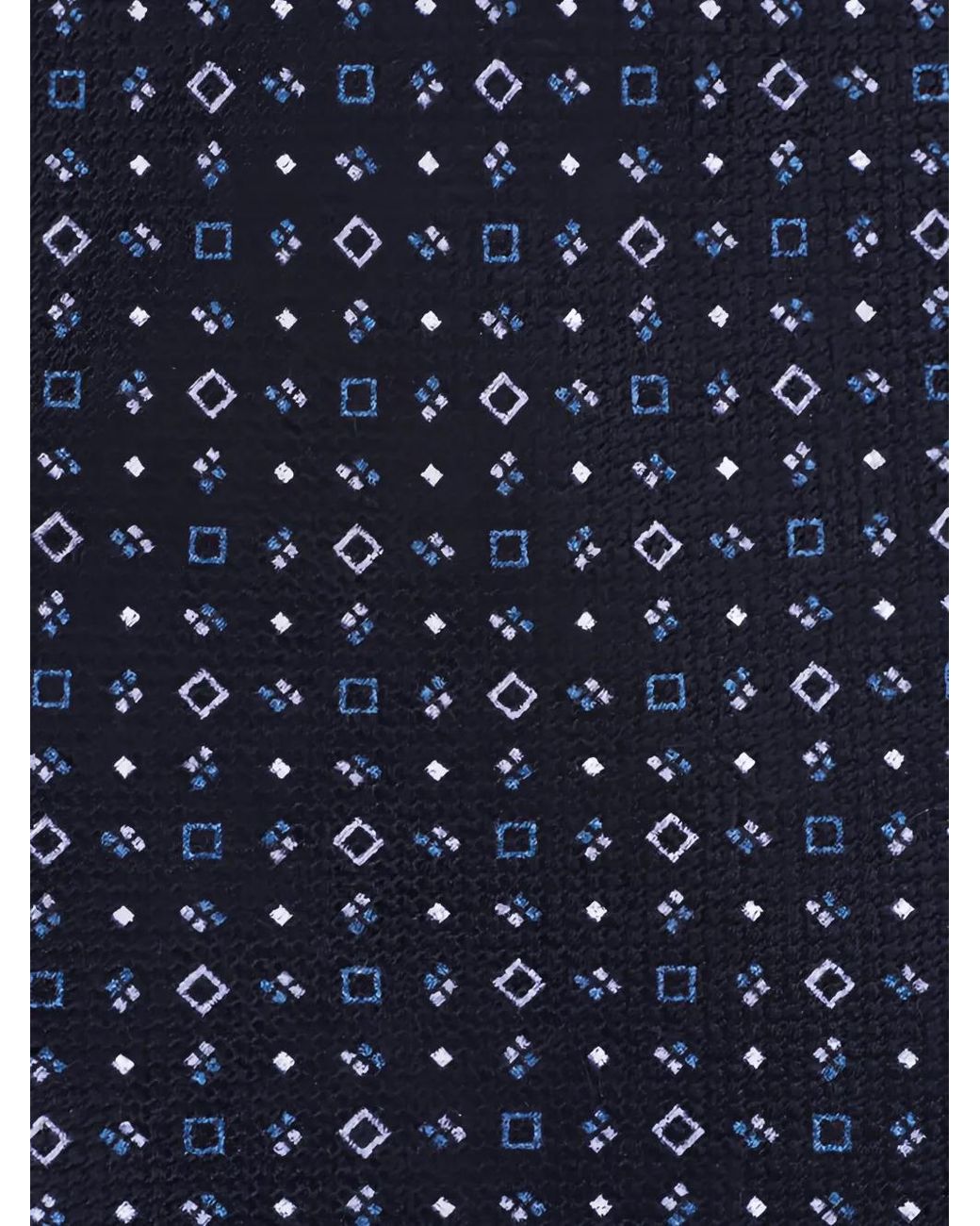 Brioni Blue Geometric-Patterned Tie for men