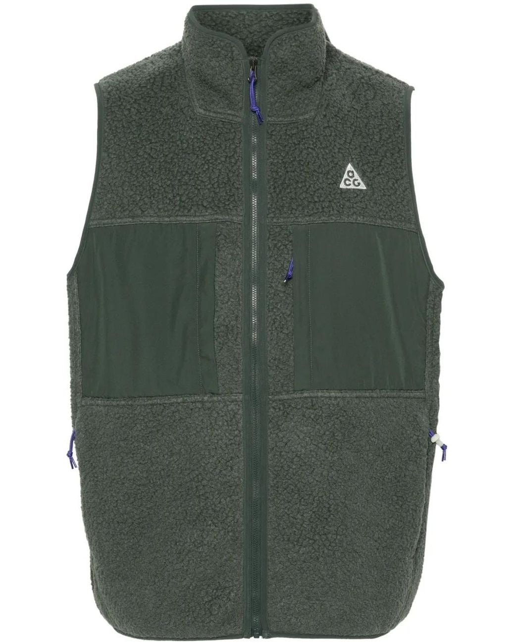 Nike Green Polar Tec Panelled Gilet for men