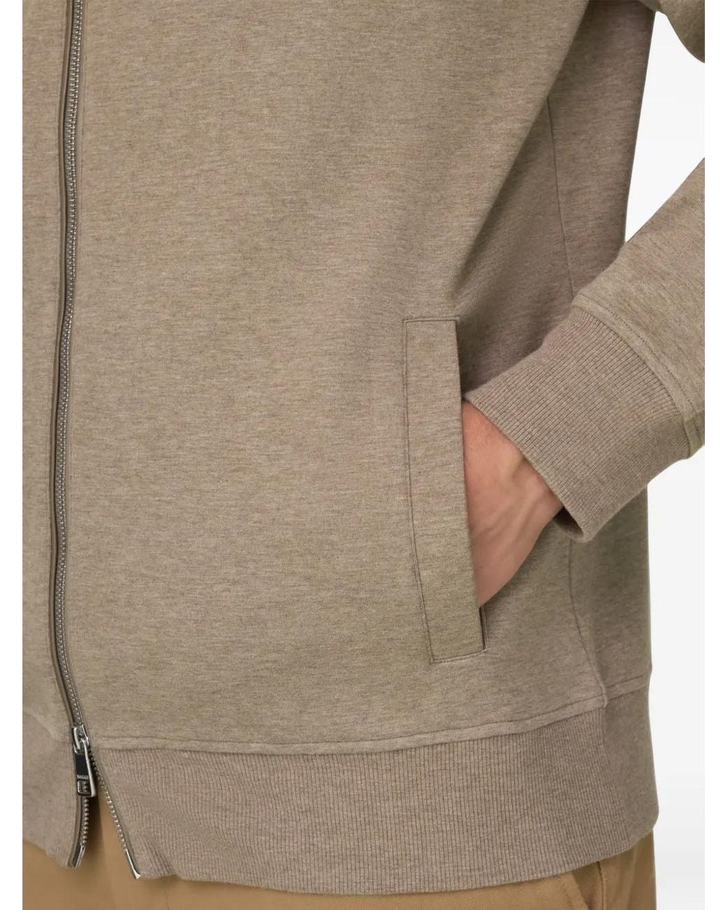 Boggi Natural Full-Zip Sweatshirt for men