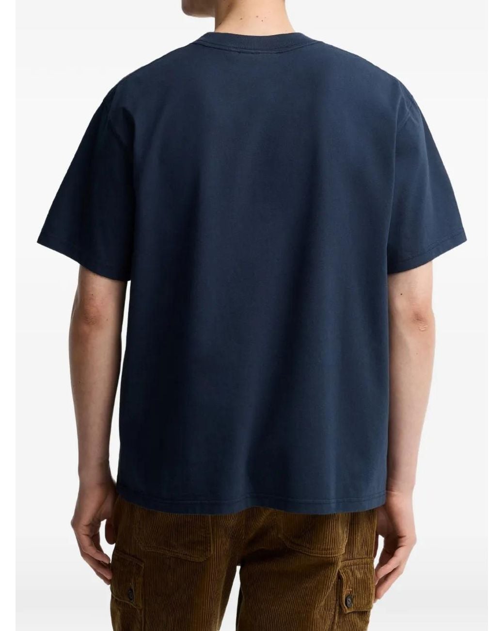 Barbour Blue Graphic-Print T-Shirt for men