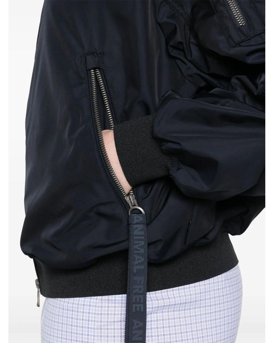 Save The Duck Blue Zip-Up Bomber Jacket