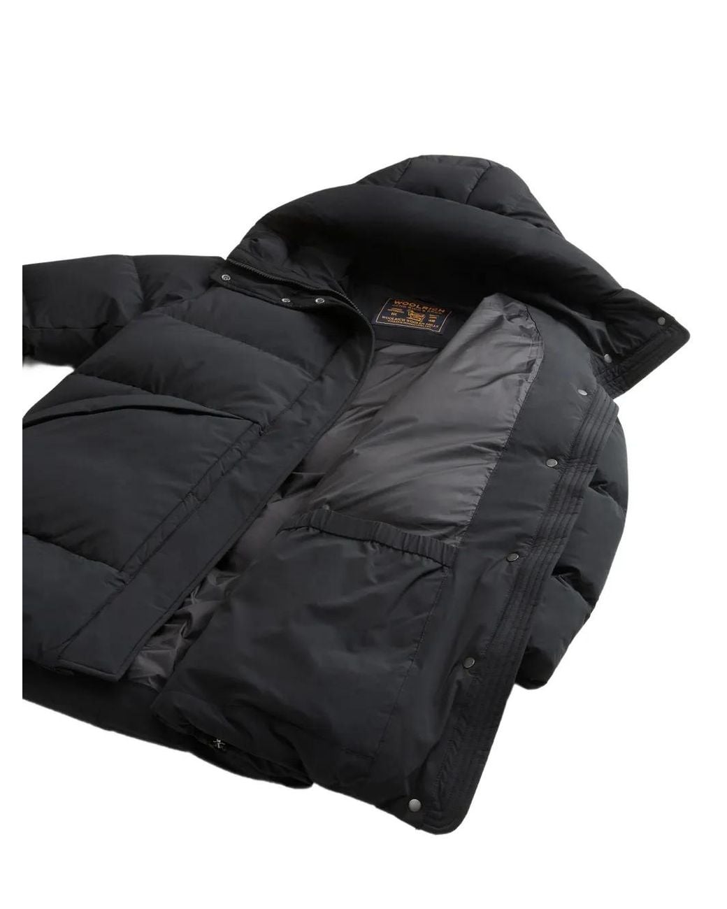 Woolrich Blue Madison Hooded Quilted Parka