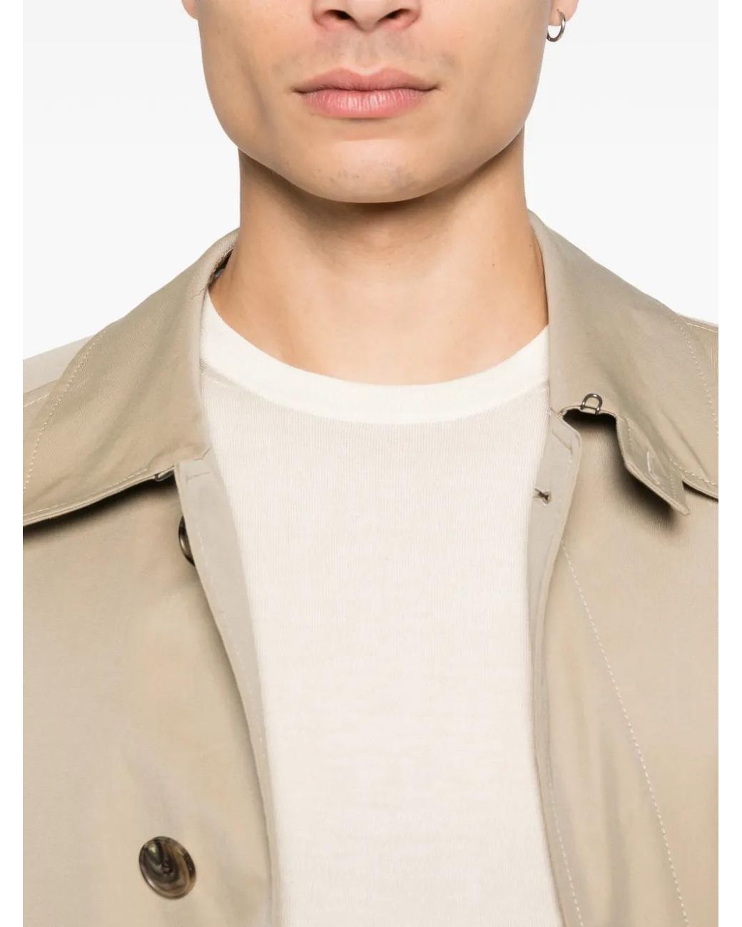 IVORY PARIS White Crew-Neck Long-Sleeve Sweater for men