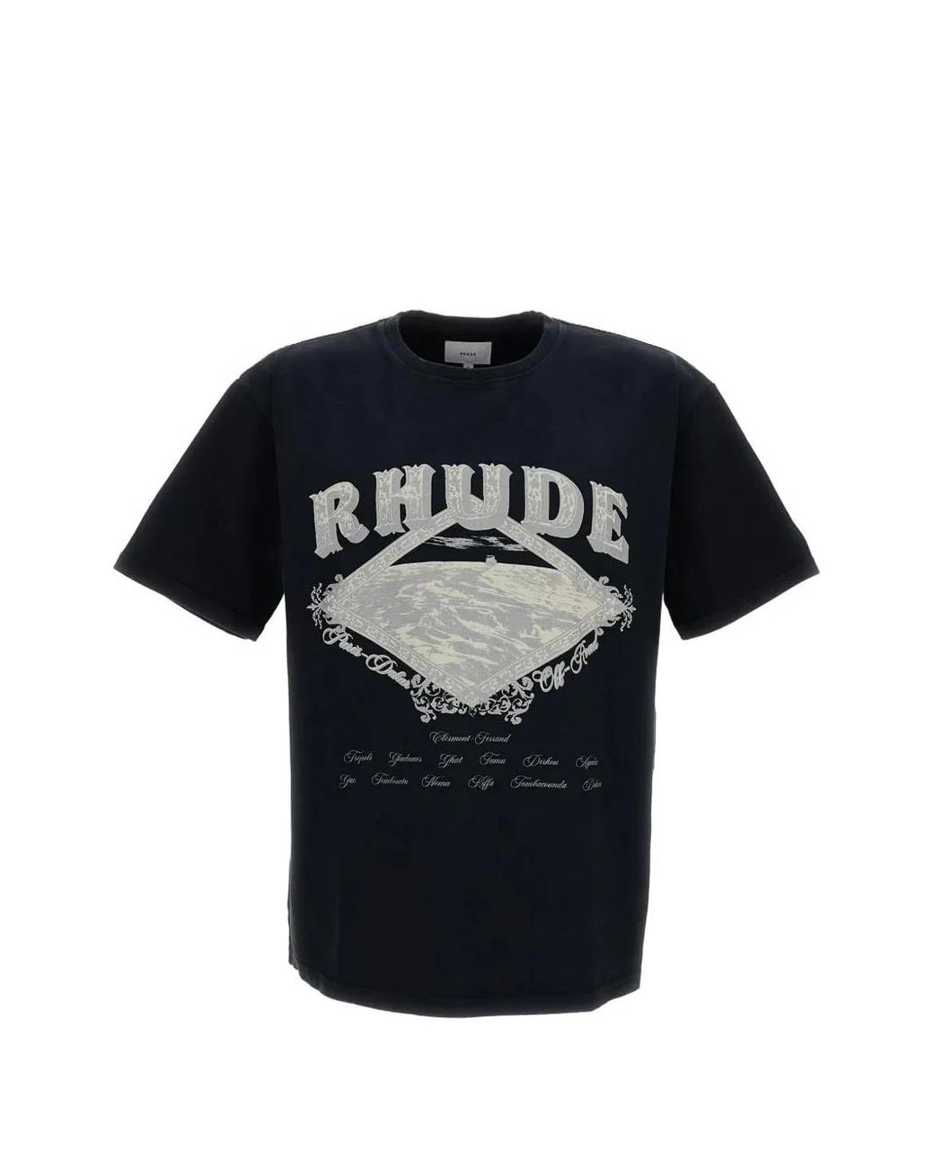 Rhude Black Dakar Convoy Tee for men