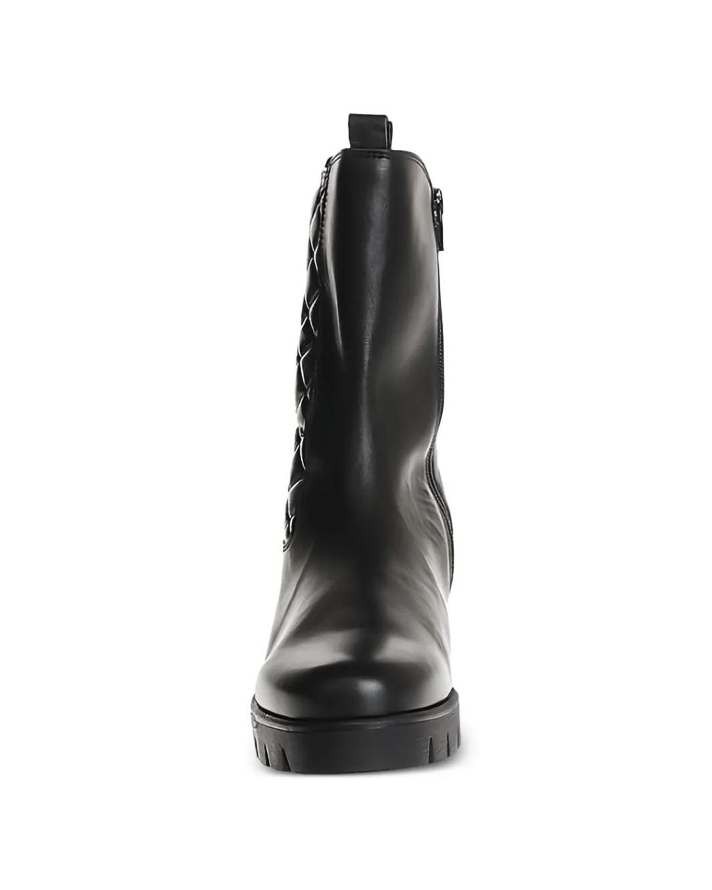 Gabor Black Quilted-Design Boots