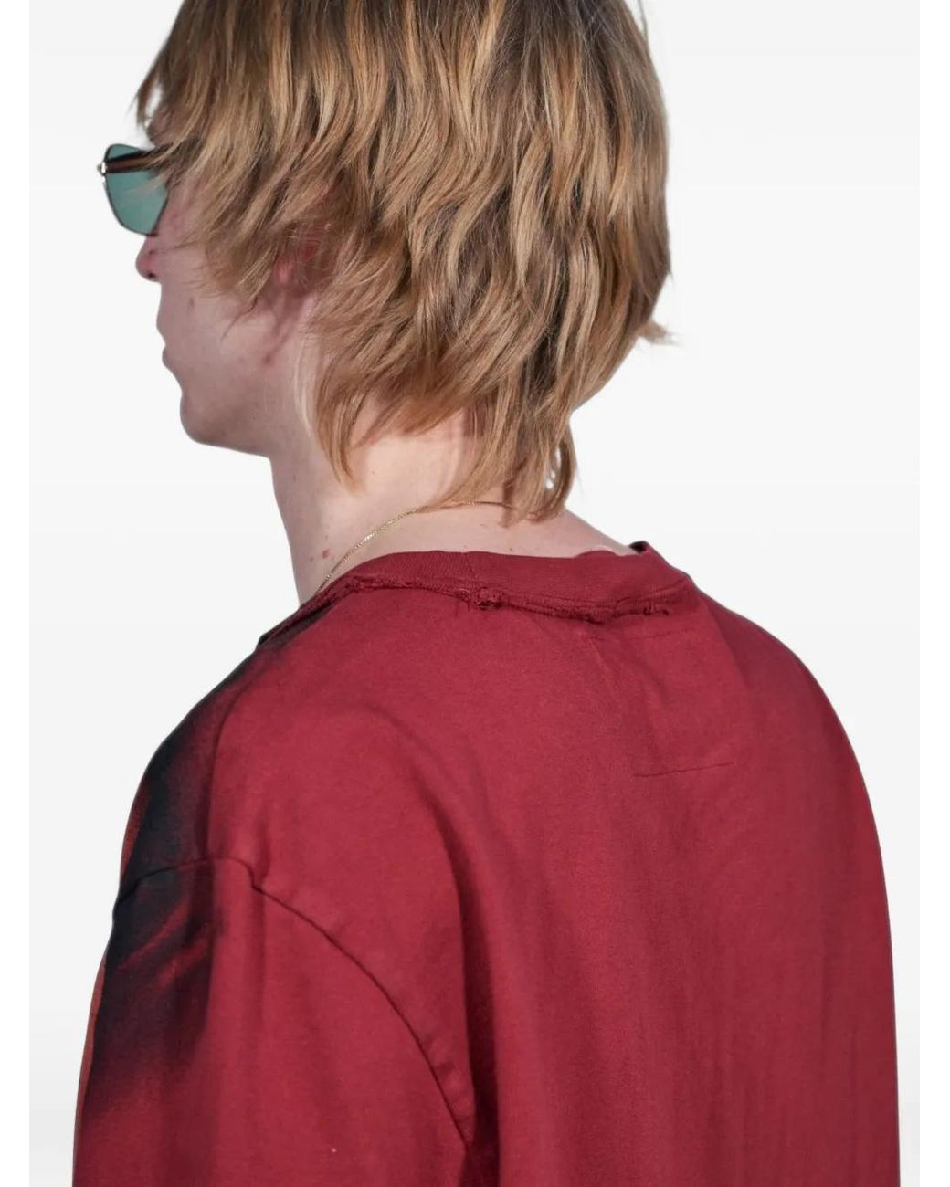 Camiel Fortgens Red T-Shirt Peint À Manches Longues for men