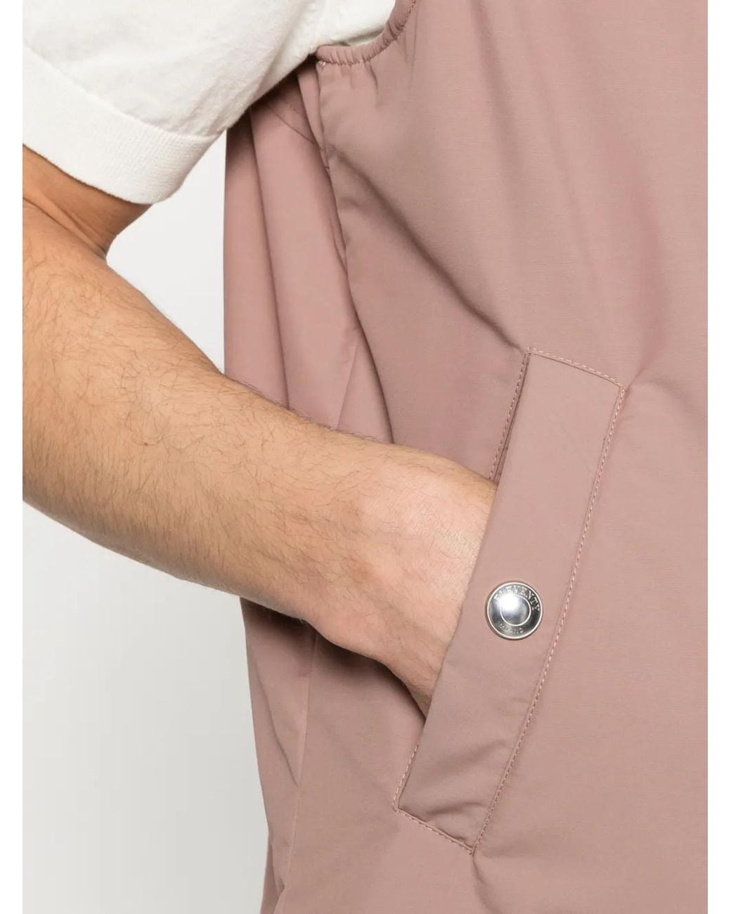 Eleventy Pink Zip Pocket Gilet for men