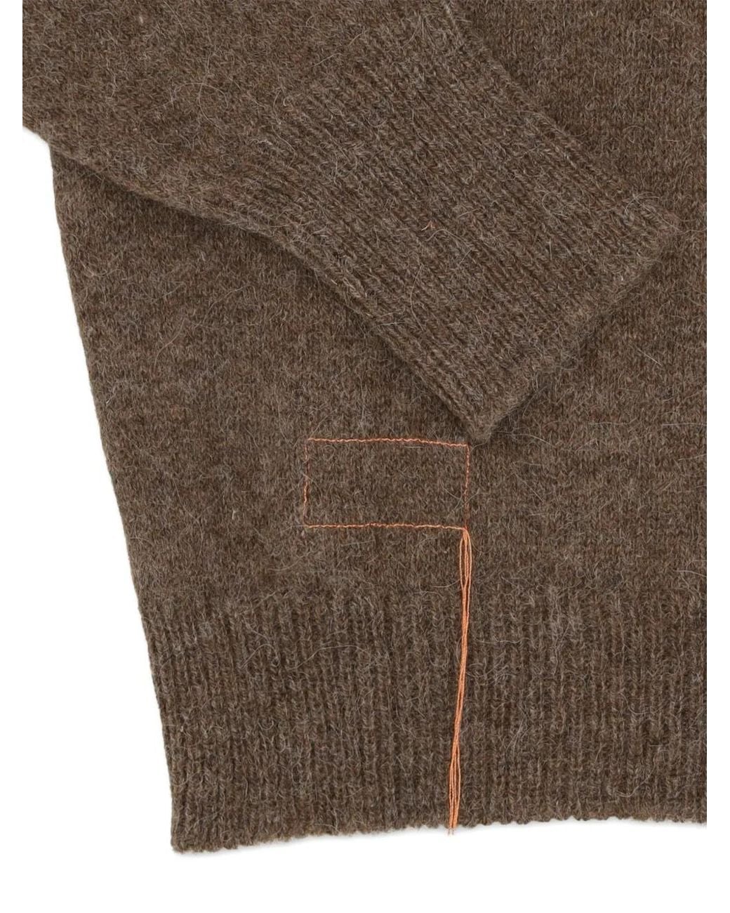 Fortela Brown Piero High-Neck Sweater for men