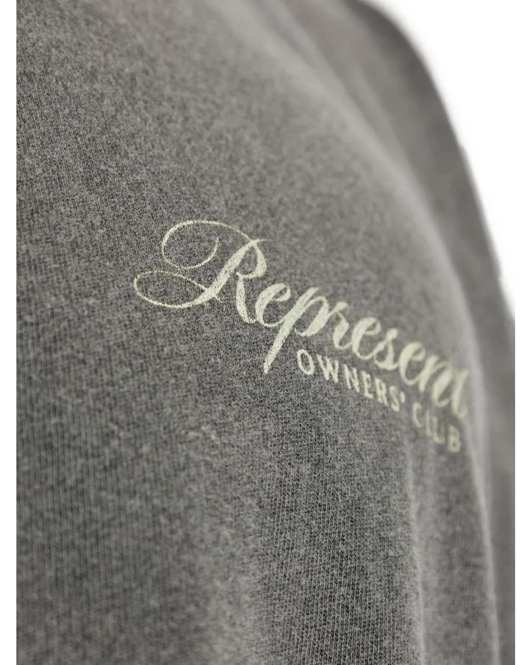 Represent Gray Owners Club Script T-Shirt for men