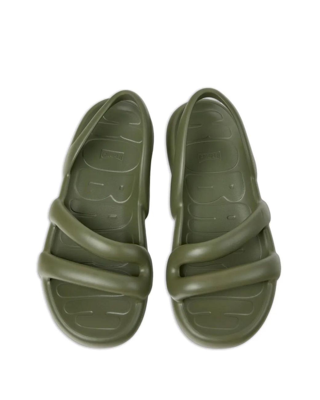 Camper Green Kobarah Strap Flat Sandals for men