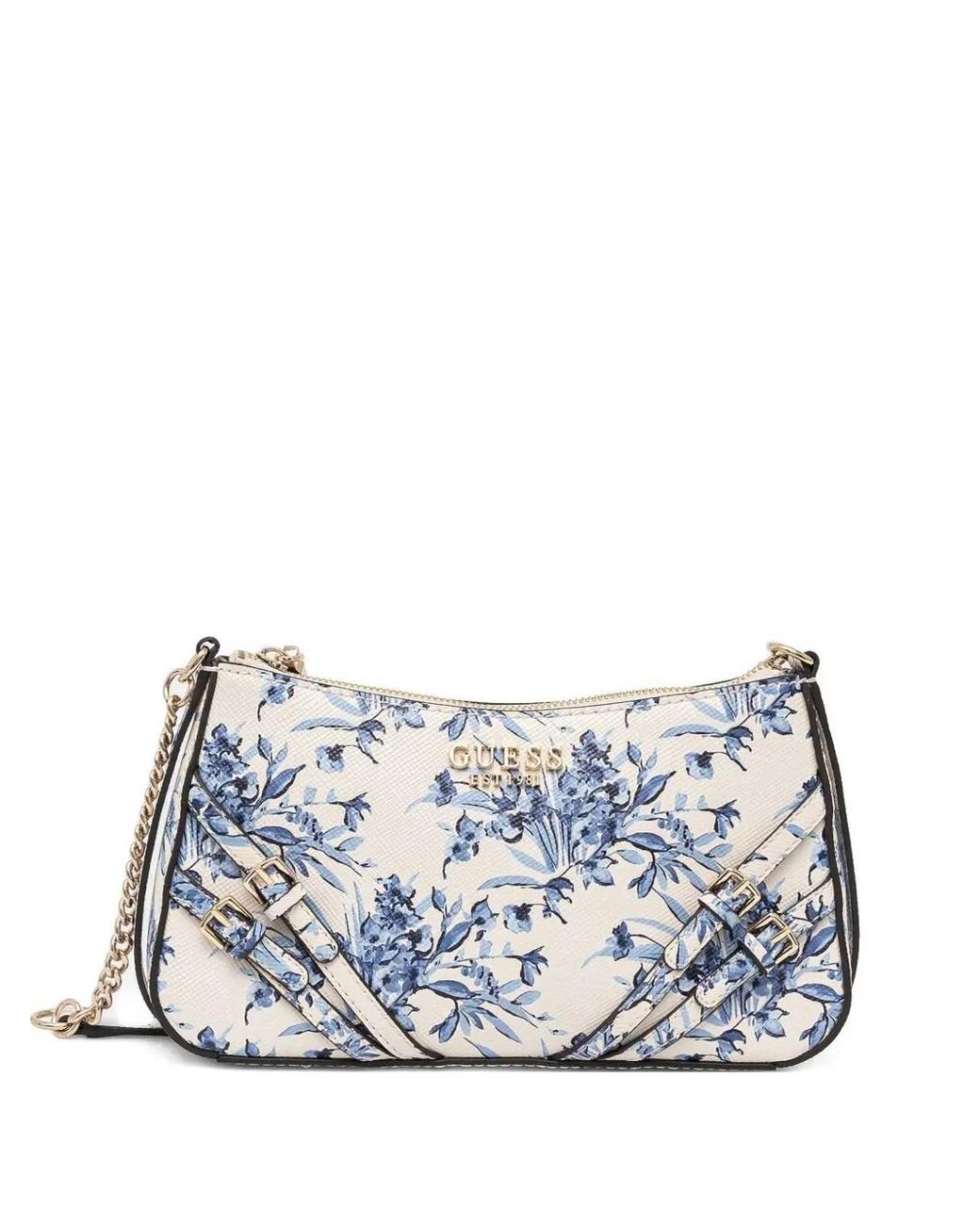 Guess Bramina Floral-Print Shoulder Bag in White Lyst UK