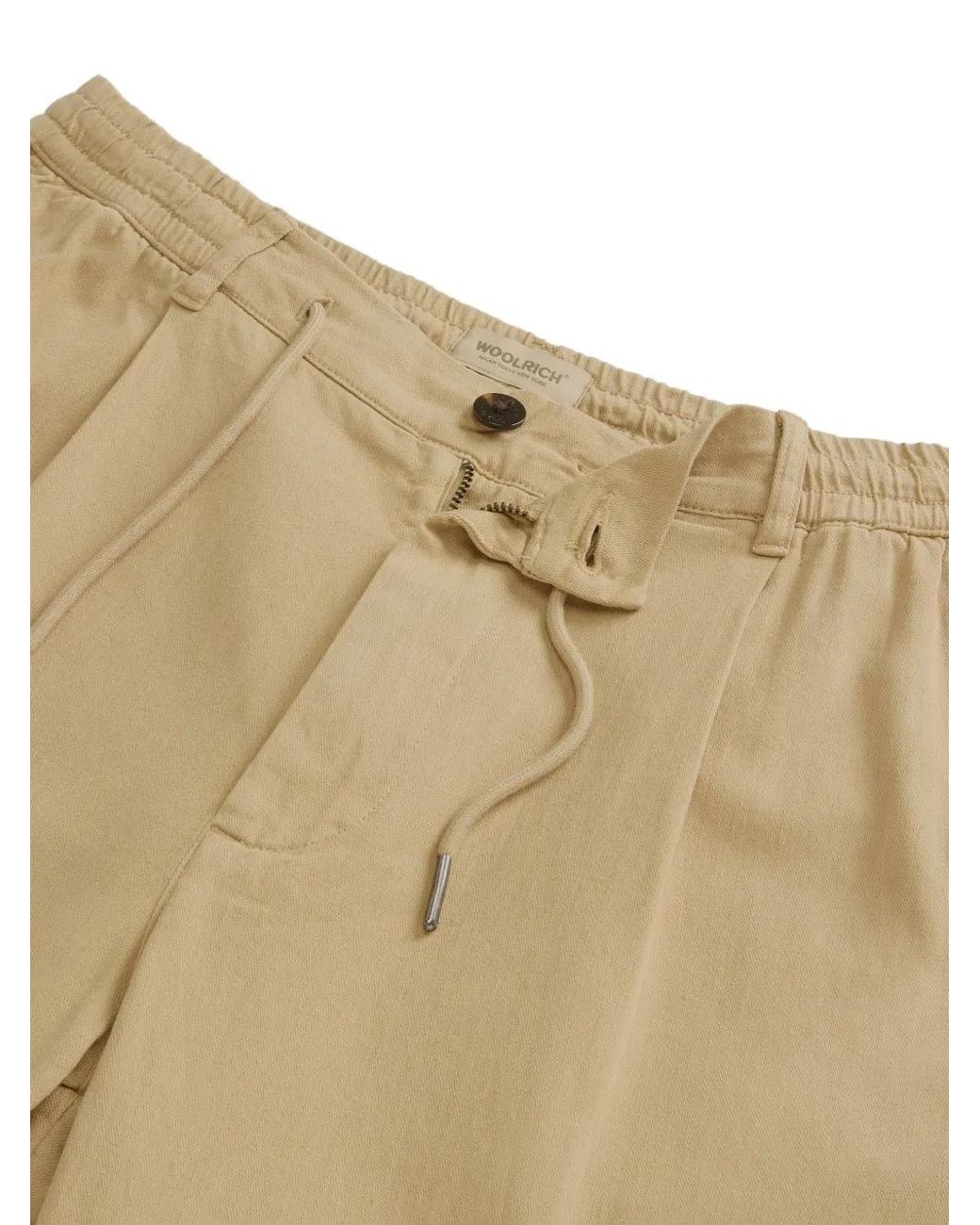Woolrich Natural Milton Trousers for men