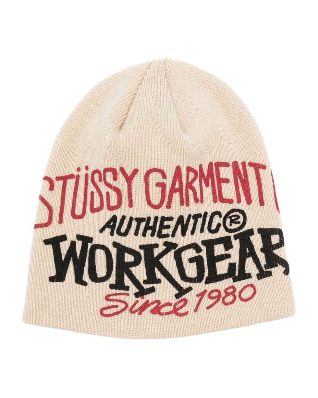 Stussy Skullcap Workgear Print Beanie in Natural for Men | Lyst Canada