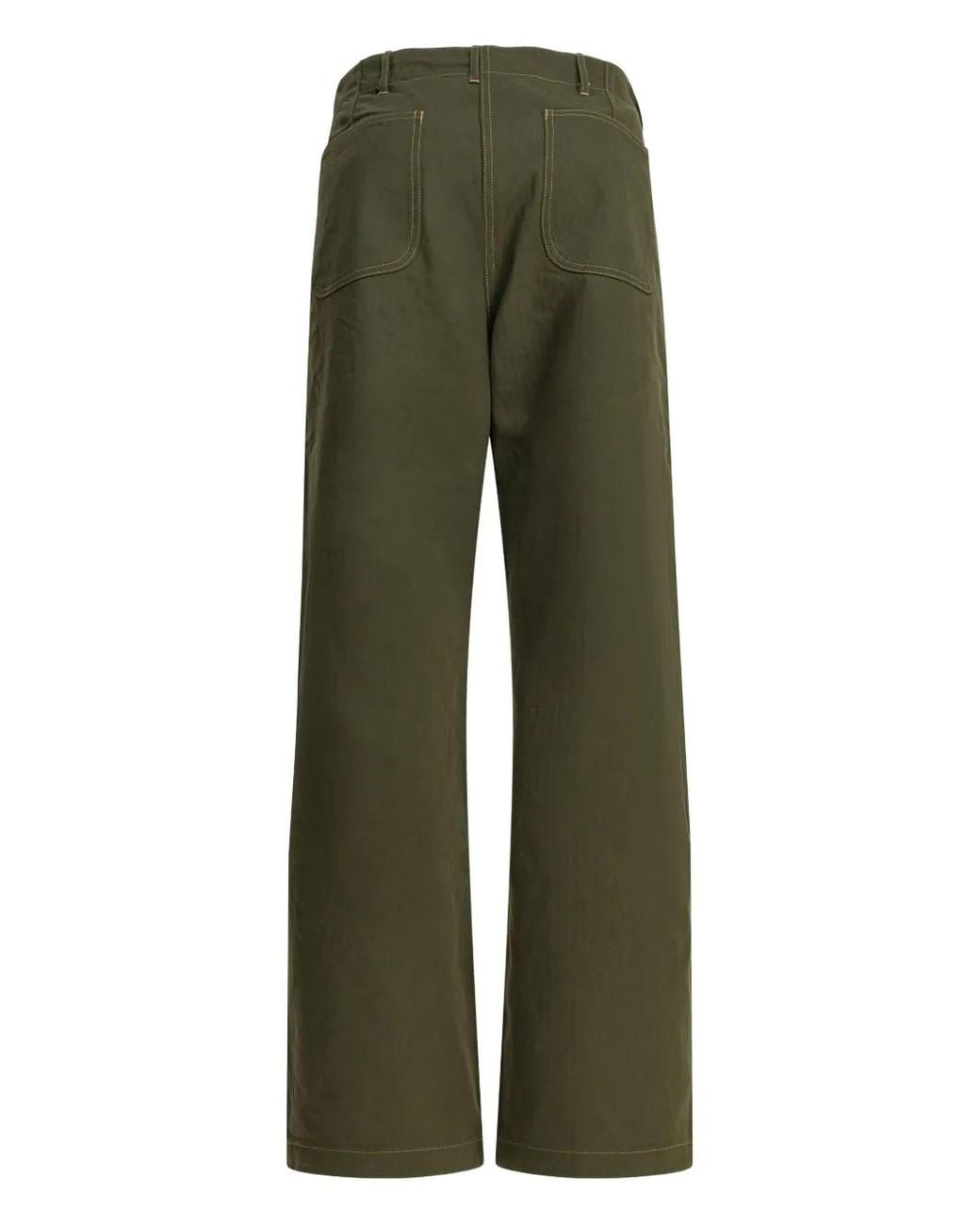 Buzz Rickson's Green Patch-Pocket Cotton Trousers for men