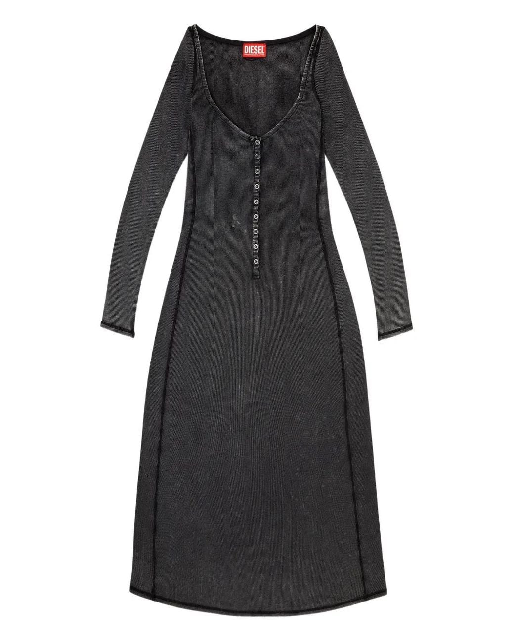DIESEL Black Midi Dress
