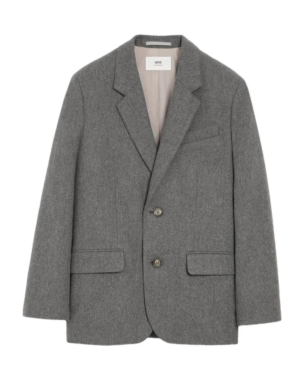 Chaqueta Con Botones AMI de color Gray