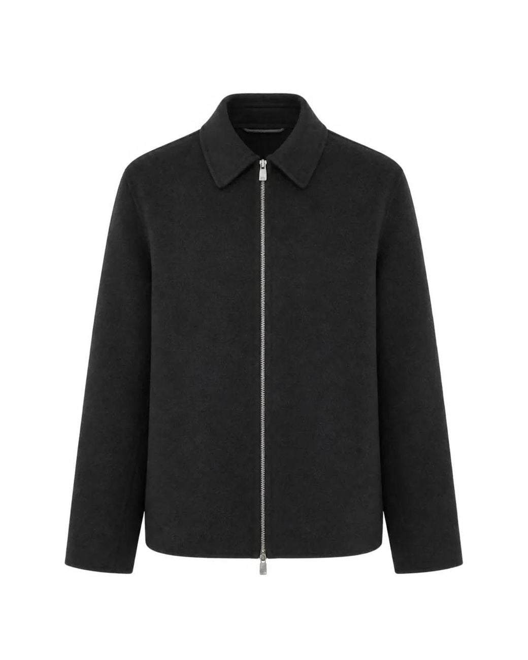 RETORI Black Double-Zip Virgin-Wool Jacket for men
