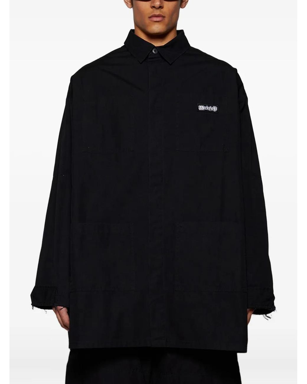 032c Blue Intermission Cargo Overshirt for men