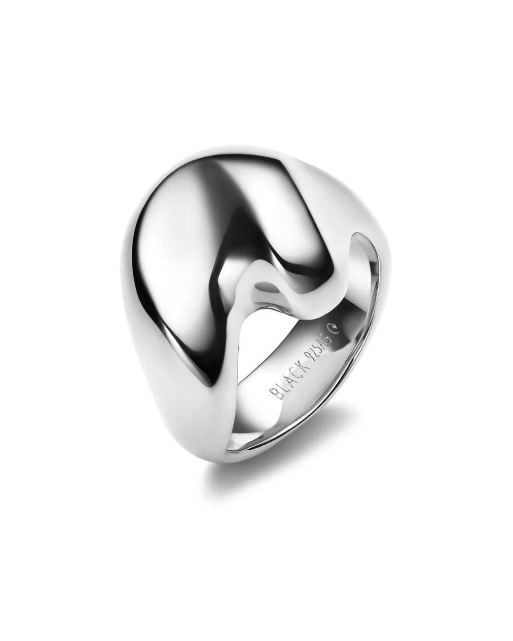 Maria Black White Palomino Saddle Ring