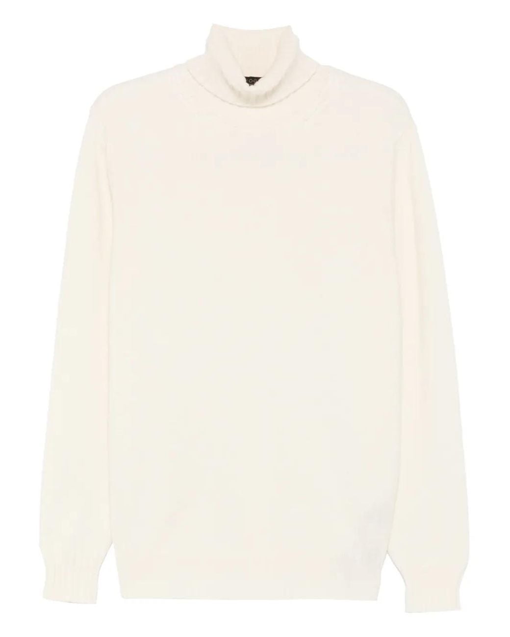 Dell'Oglio White Roll-Neck Sweater for men