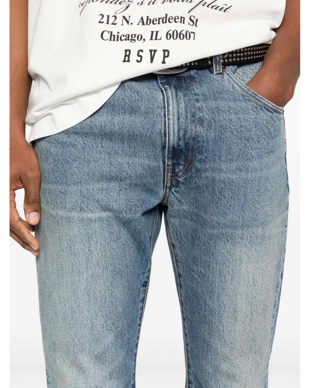 BLK DNM Blue Jean À Surpiqûres Contrastantes for men