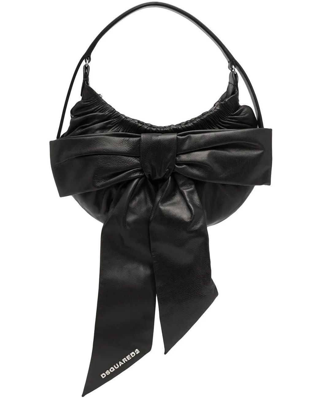 DSquared² Black Hobo Mini Bow Handbag