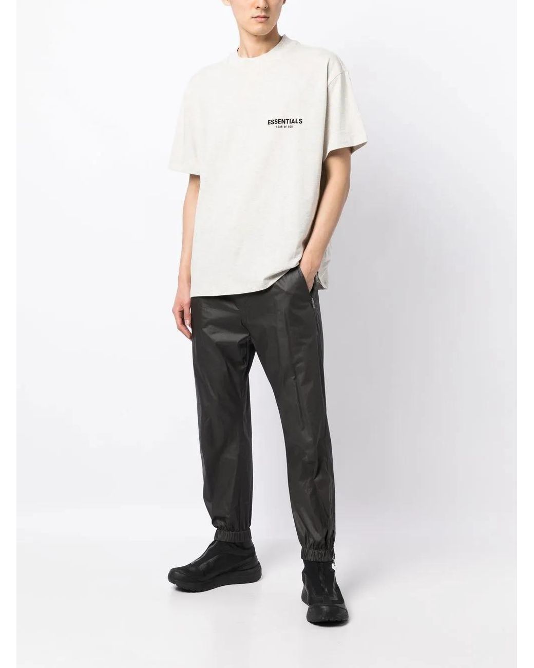 Fear Of God White Logo-Print Cotton T-Shirt for men