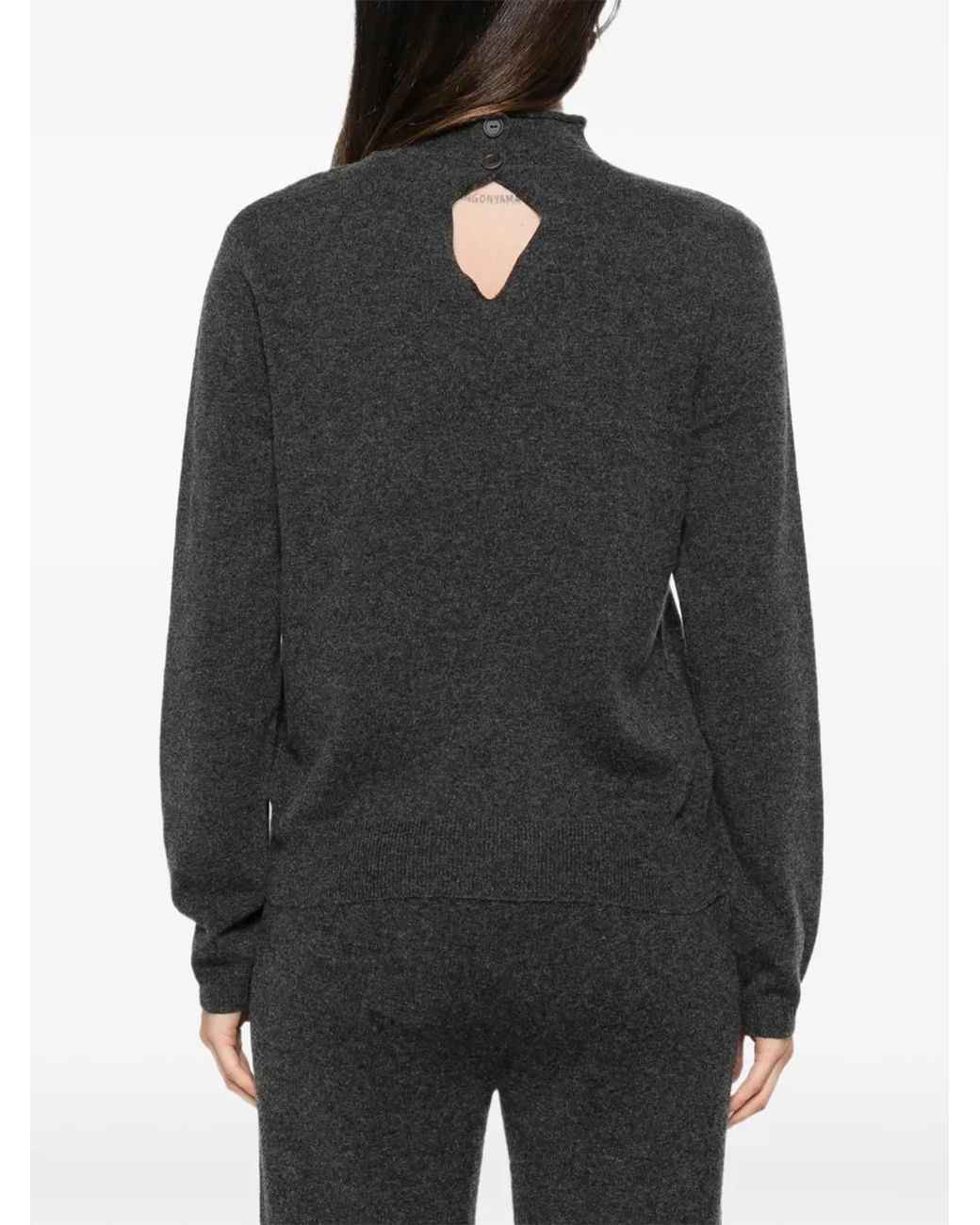 MLM Label Black Pullover Mit Cut-Out