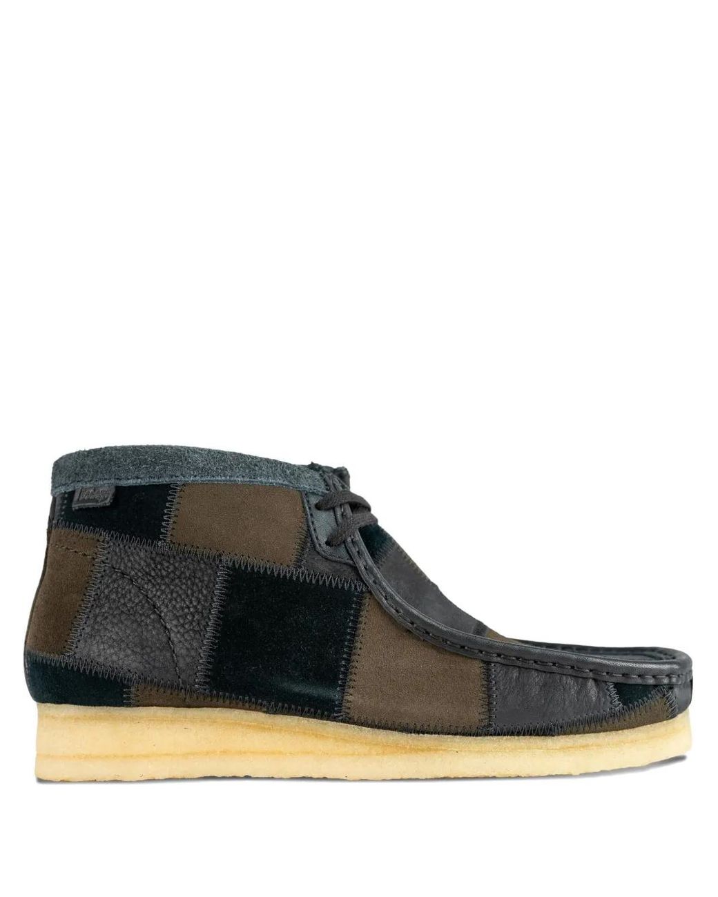 Clarks Black Leather Wallabee Boots for men