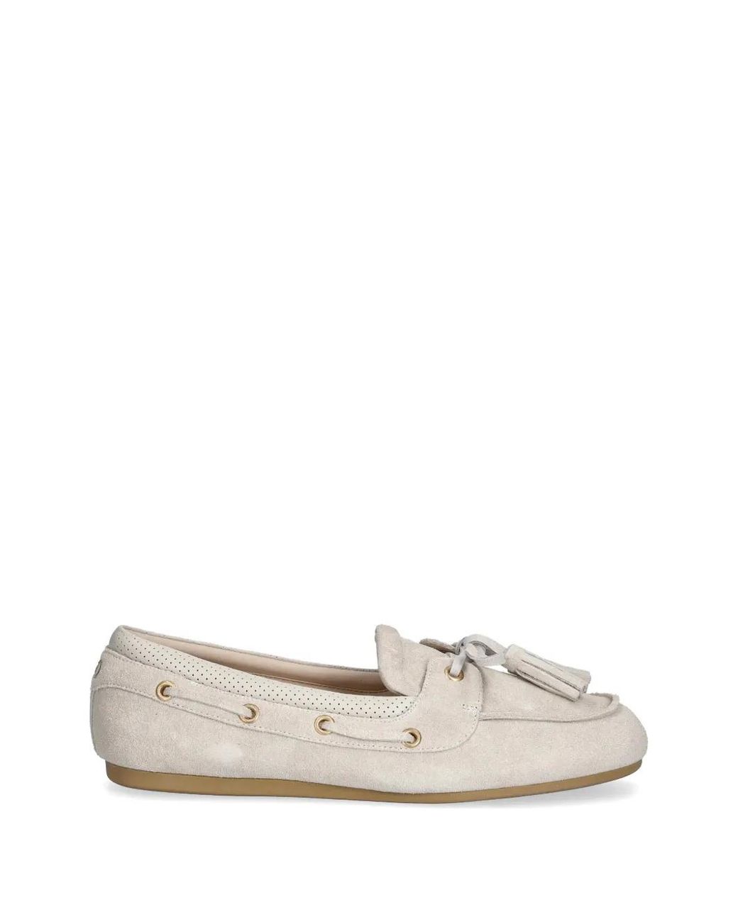 Liu Jo White Suede Loafers With Tassels