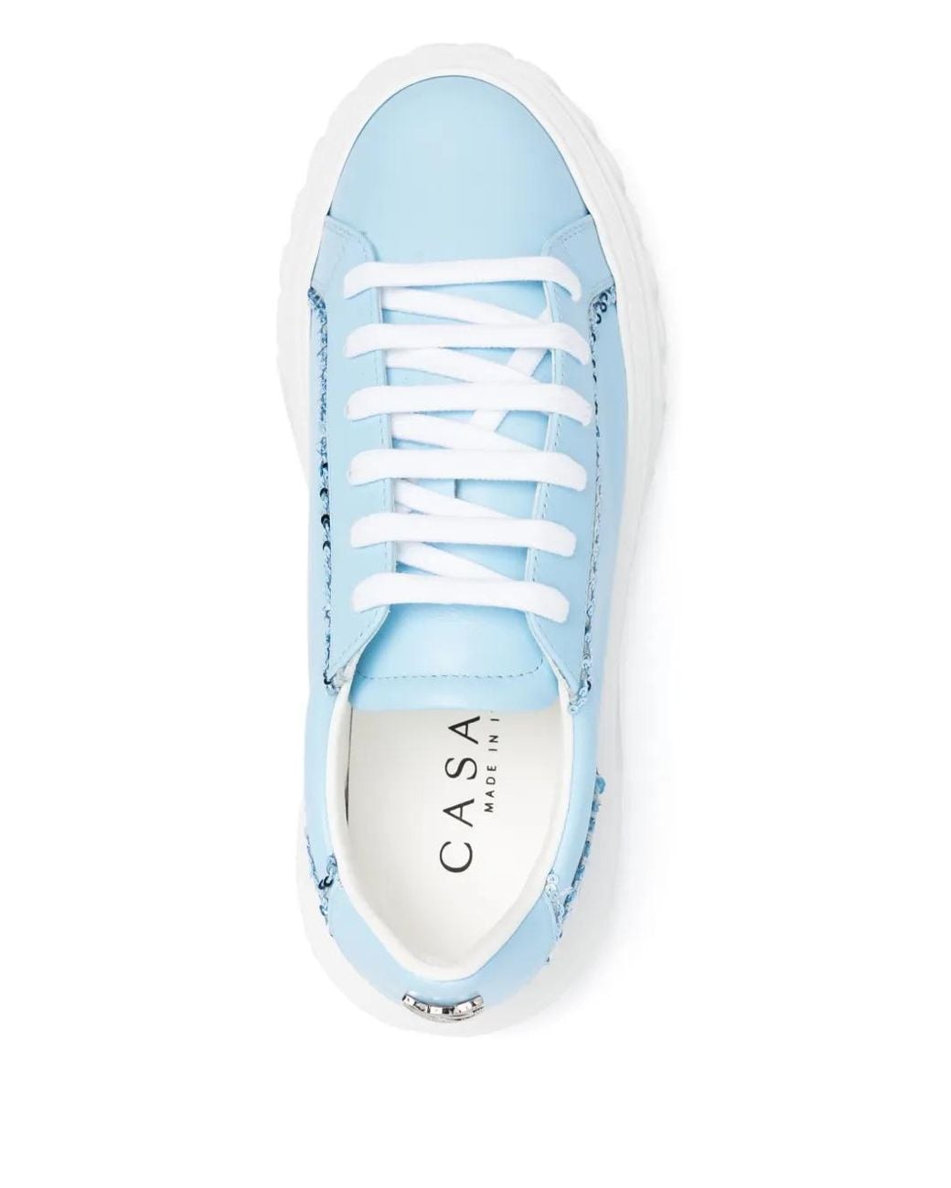 Casadei Blue Off Road Lace-Up Sneakers