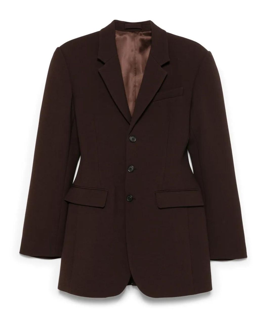 Wardrobe NYC Brown Longline Blazer