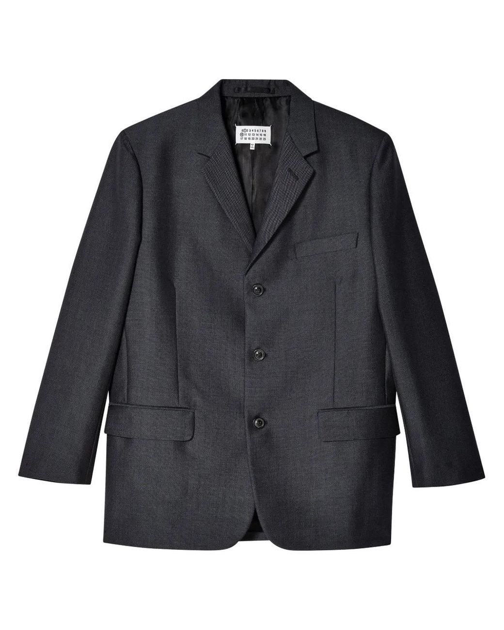Maison Margiela Black Four-Stitch Blazer for men