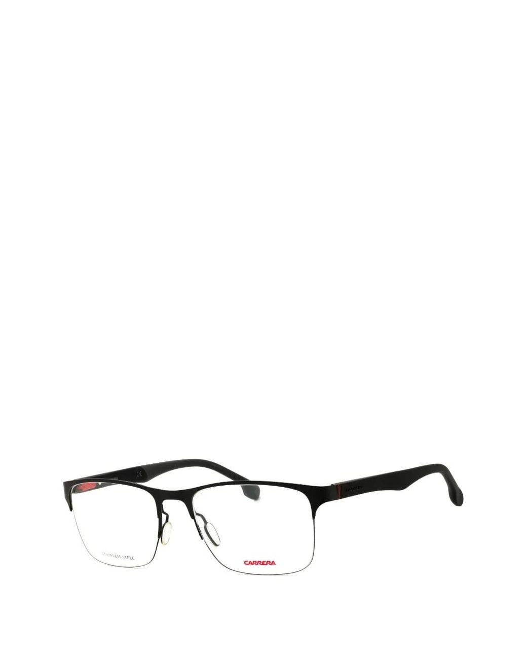 Carrera Black Rectangle-Frame Glasses for men