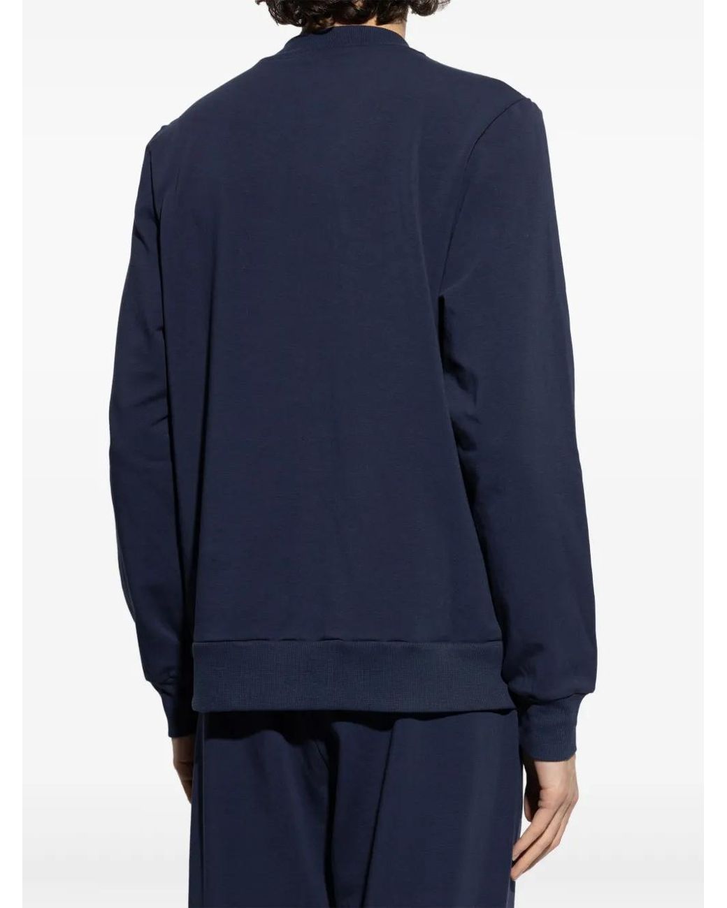 Hanro Blue Zip-Up Sweatshirt for men
