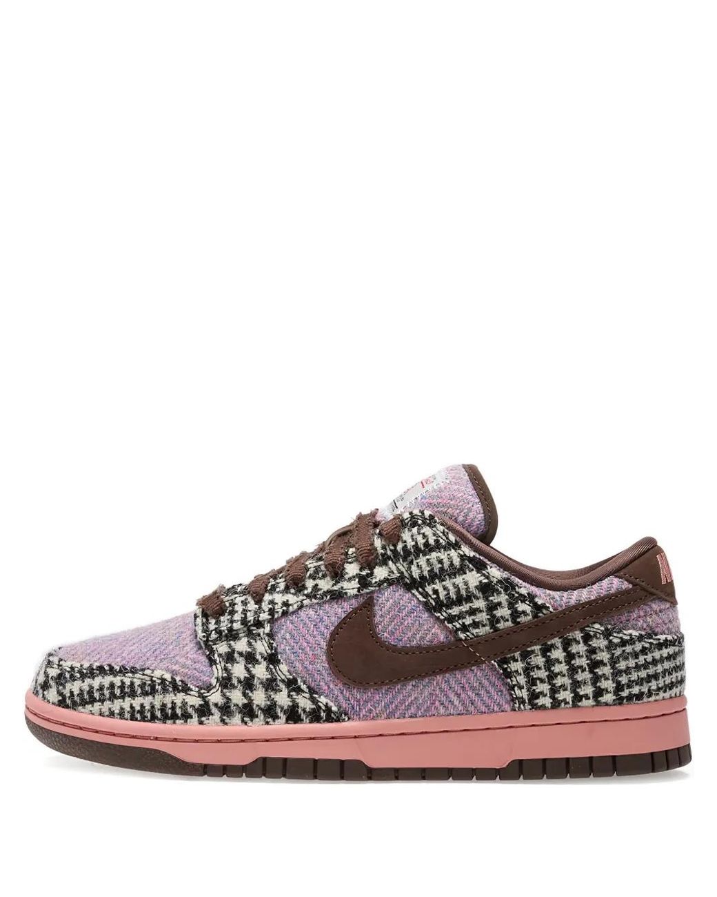 Nike Brown X Harris Tweed Dunk Low Sneakers