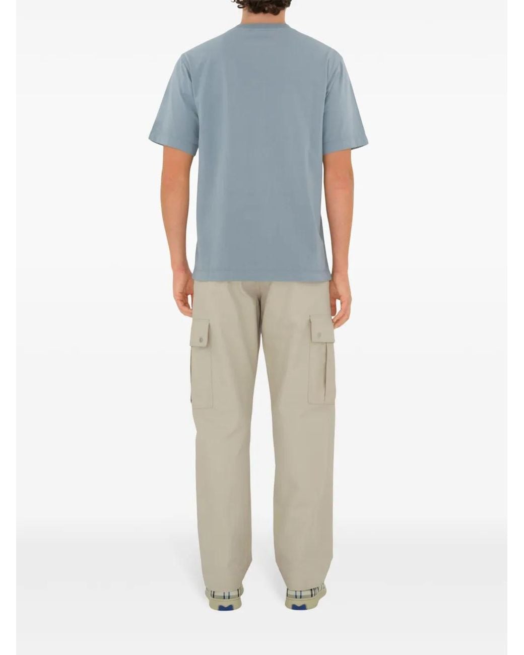 Burberry Blue B Shield T-Shirt for men